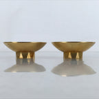 Japanese 24K GP Gold Plated Drinking Sake Cup Vtg 2pc Sakazuki Set w/Box PX749