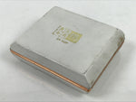 Japanese 24KGP Hanko Ink Pad Case Vtg Gold Red Shuniku Box Ho-Oh Bird SZ61