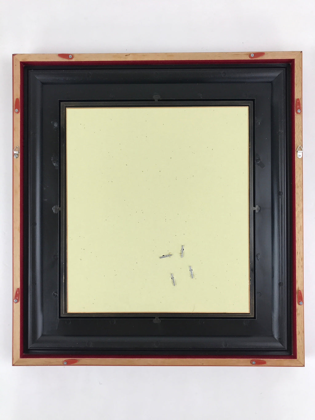 Japanese 3D Hagoita Shikishi Art Vtg Red Lacquer Frame Shishimai Lion Dance FR4