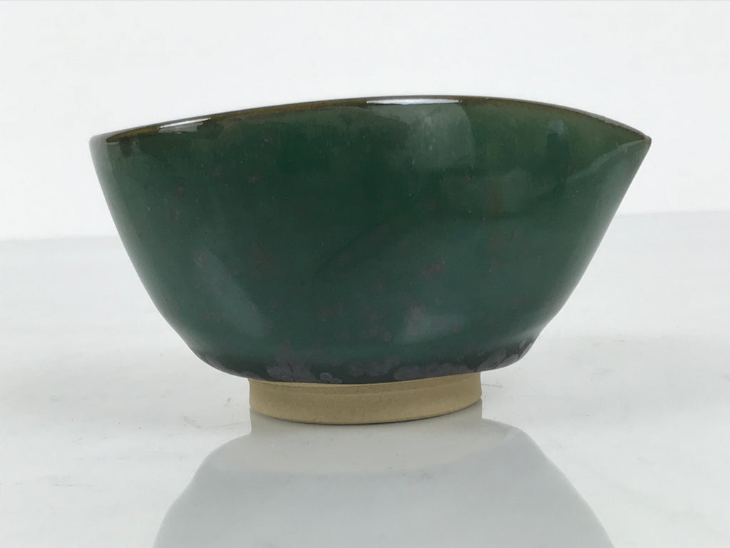 Japanese Agano Ware Ceramic Tea Cooling Bowl Vtg Yuzamashi Katakuchi Y566