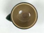 Japanese Agano Ware Ceramic Teapot Vtg Pottery Kyusu Hohin Gyokuro Green Y565