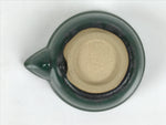 Japanese Agano Ware Ceramic Teapot Vtg Pottery Kyusu Hohin Gyokuro Green Y565