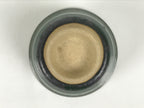 Japanese Agano Ware Ceramic Yunomi Teacup Pottery Vtg Green Beige Small TC619