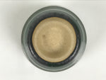 Japanese Agano Ware Ceramic Yunomi Teacup Pottery Vtg Green Beige Small TC619