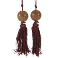Japanese Agate Stone Hanging Scroll Weights Fuchin Kakejiku Red Tassel FC354