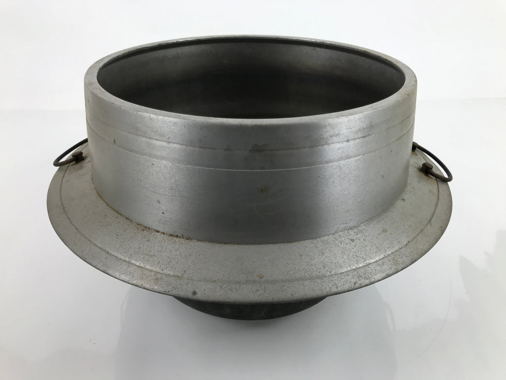 Japanese Aluminum Kama Rice Cooker Vtg Kamado Stove Pot Wooden Lid T117