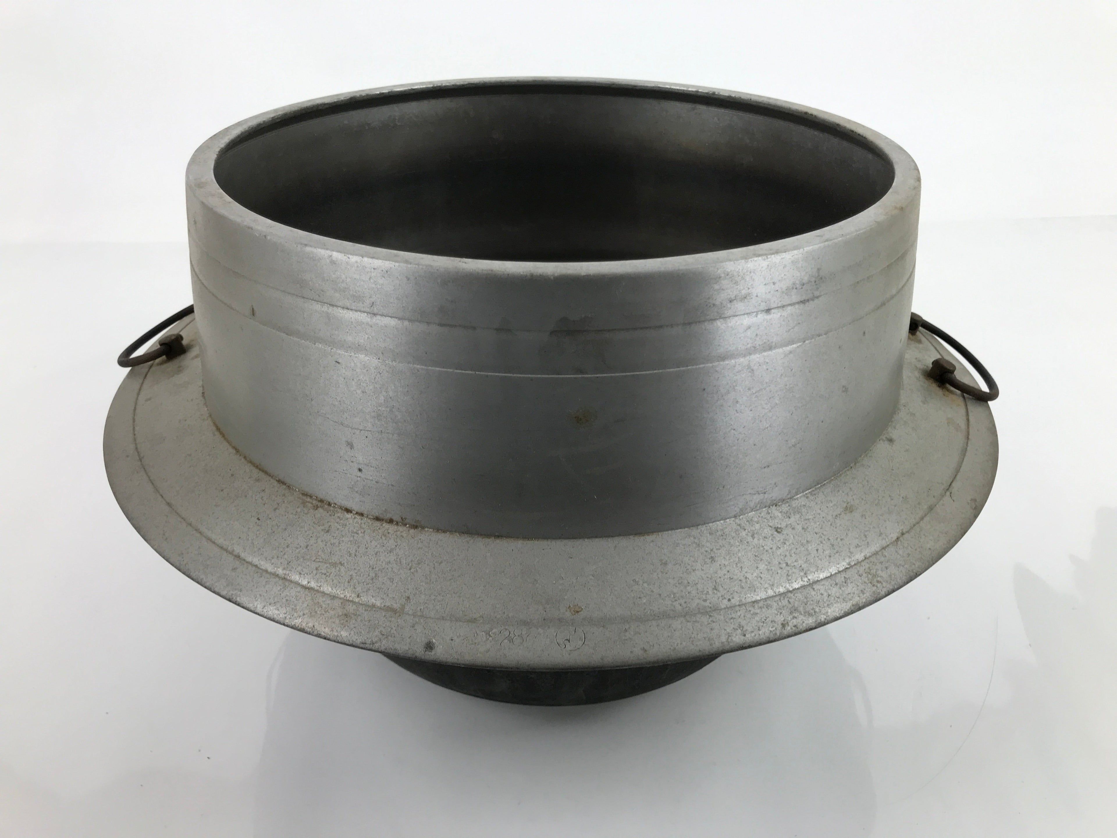 Japanese Aluminum Kama Rice Cooker Vtg Kamado Stove Pot Wooden Lid T117