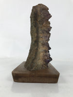 Japanese Amethyst Crystal Geode Viewing Stone Zen Buddhist Suiseki Statue JK850