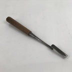 Japanese Angled Chisel Nomi Carpentry Vtg Wood Tool 28.5 cm Blade 12 mm T270