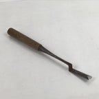 Japanese Angled Chisel Nomi Carpentry Vtg Wood Tool 28.5 cm Blade 12 mm T270