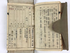 Japanese Antique 1920 Military Guidelines Personal Notebook Fabric Cover JK564