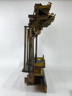Japanese Antique C1880 Buddhist Altar Wood Lacquer Inner Temple Black Gold BA487