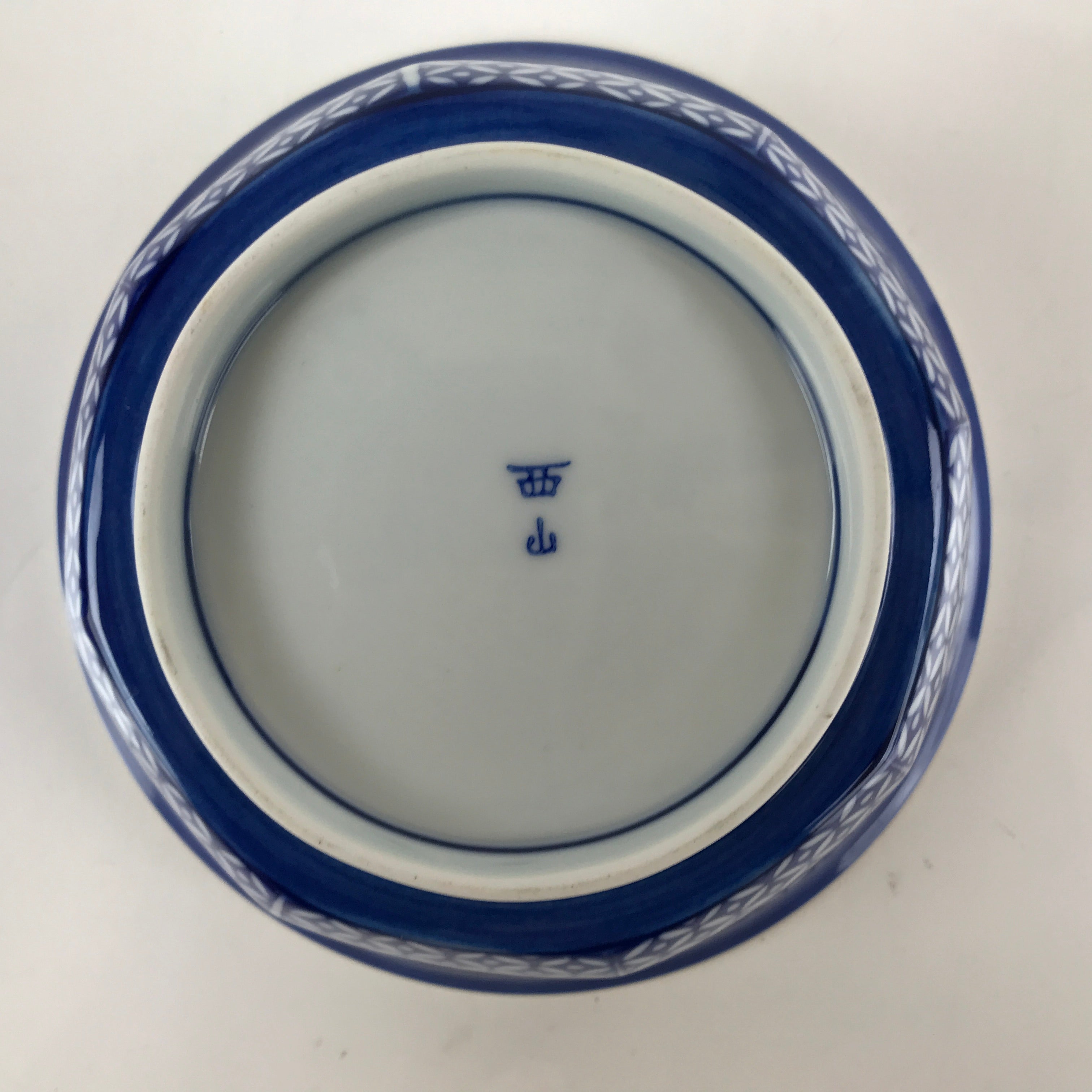 Japanese Arita Porcelain Bowl Kobachi Vtg Side Dish Blue White Shippo PY953