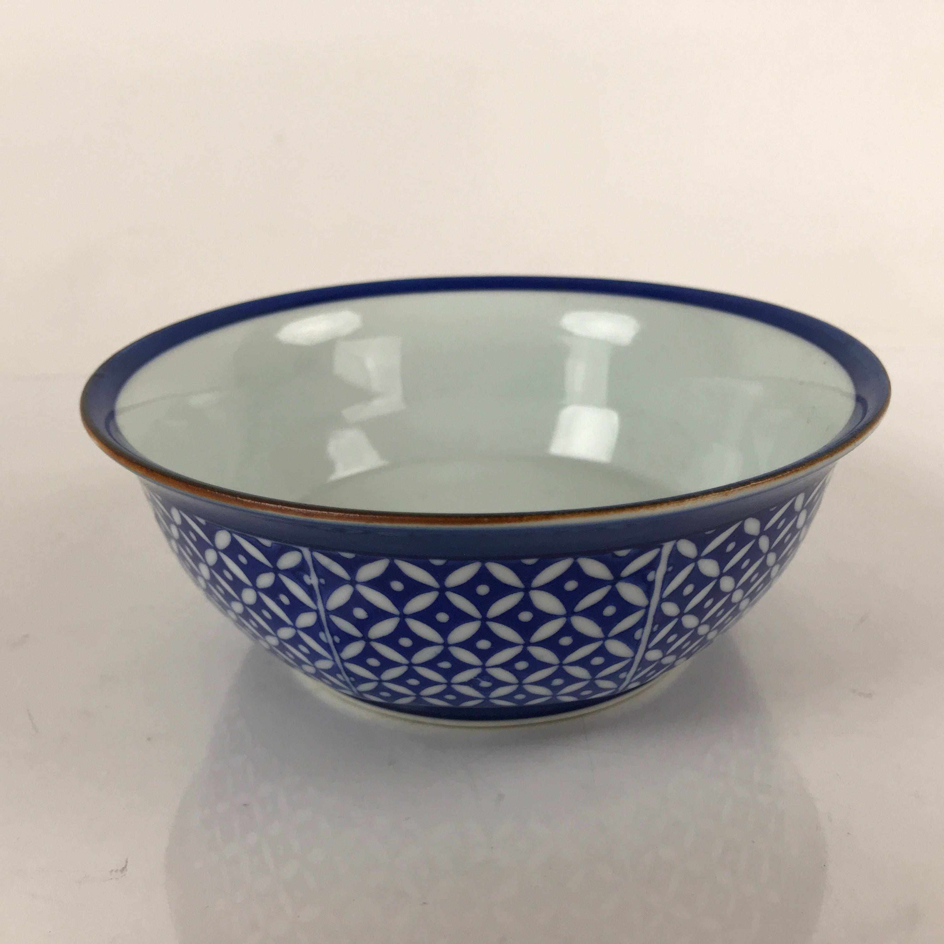 Japanese Arita Porcelain Bowl Kobachi Vtg Side Dish Blue White Shippo PY957