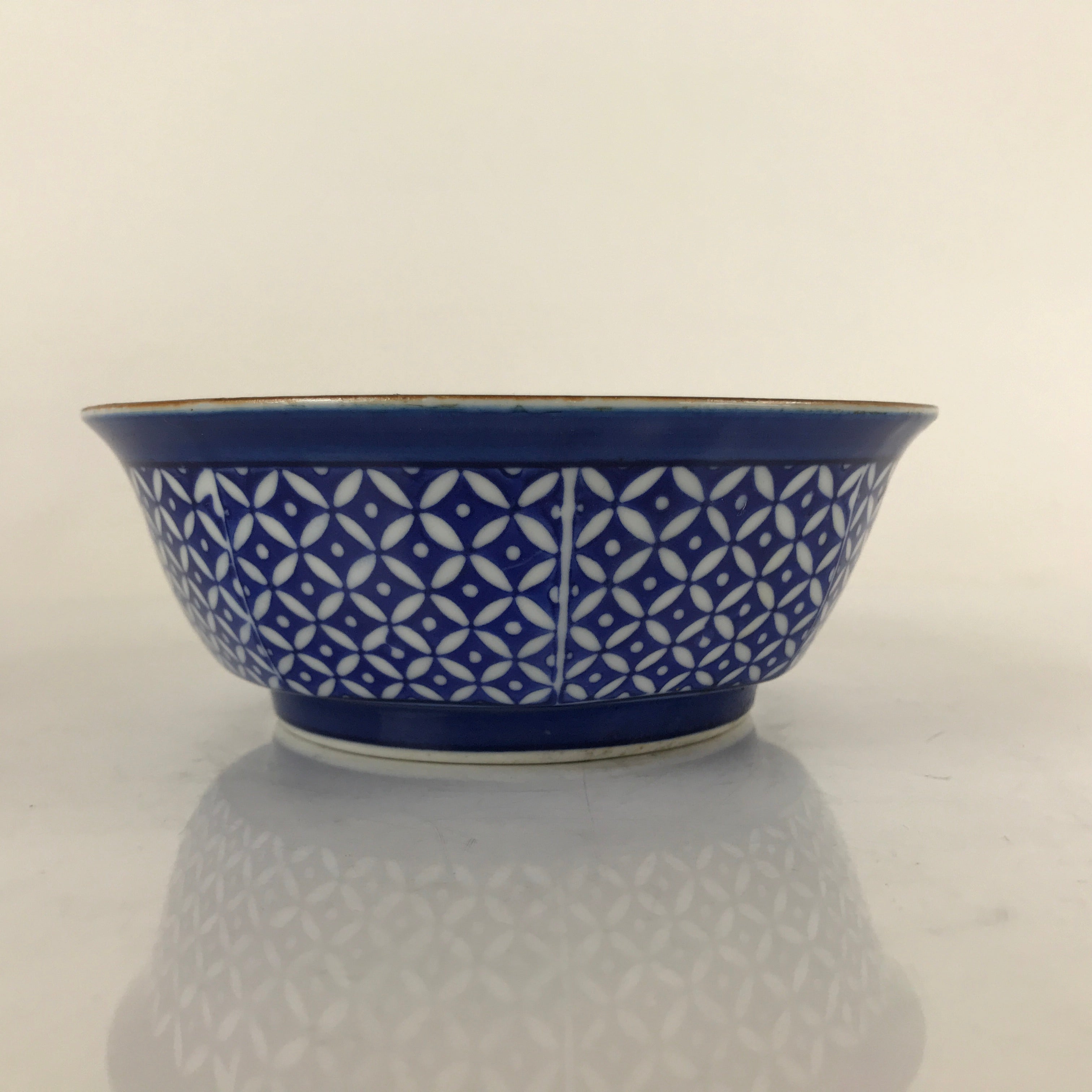 Japanese Arita Porcelain Bowl Kobachi Vtg Side Dish Blue White Shippo PY957