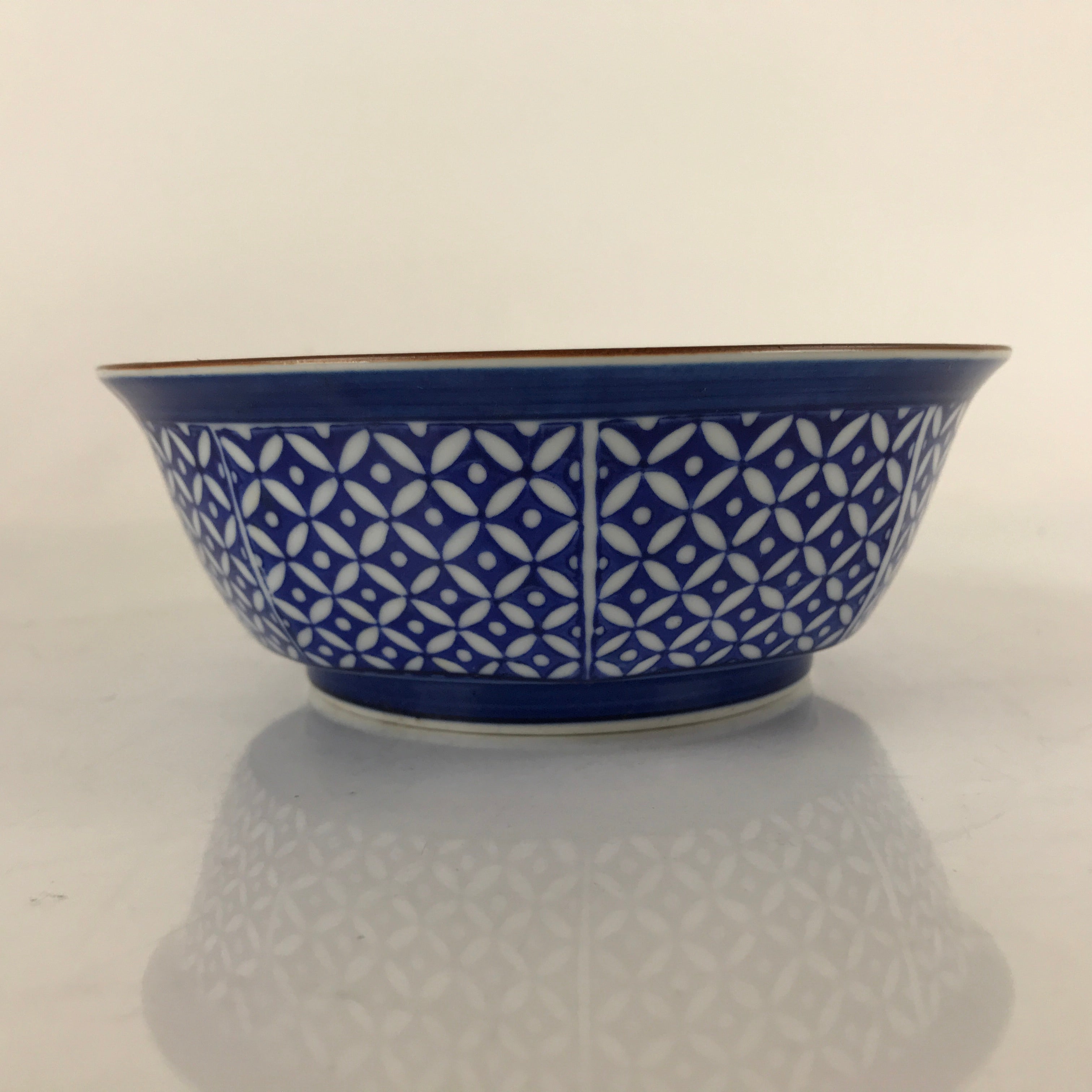 Japanese Arita Porcelain Bowl Kobachi Vtg Side Dish Blue White Shippo PY958