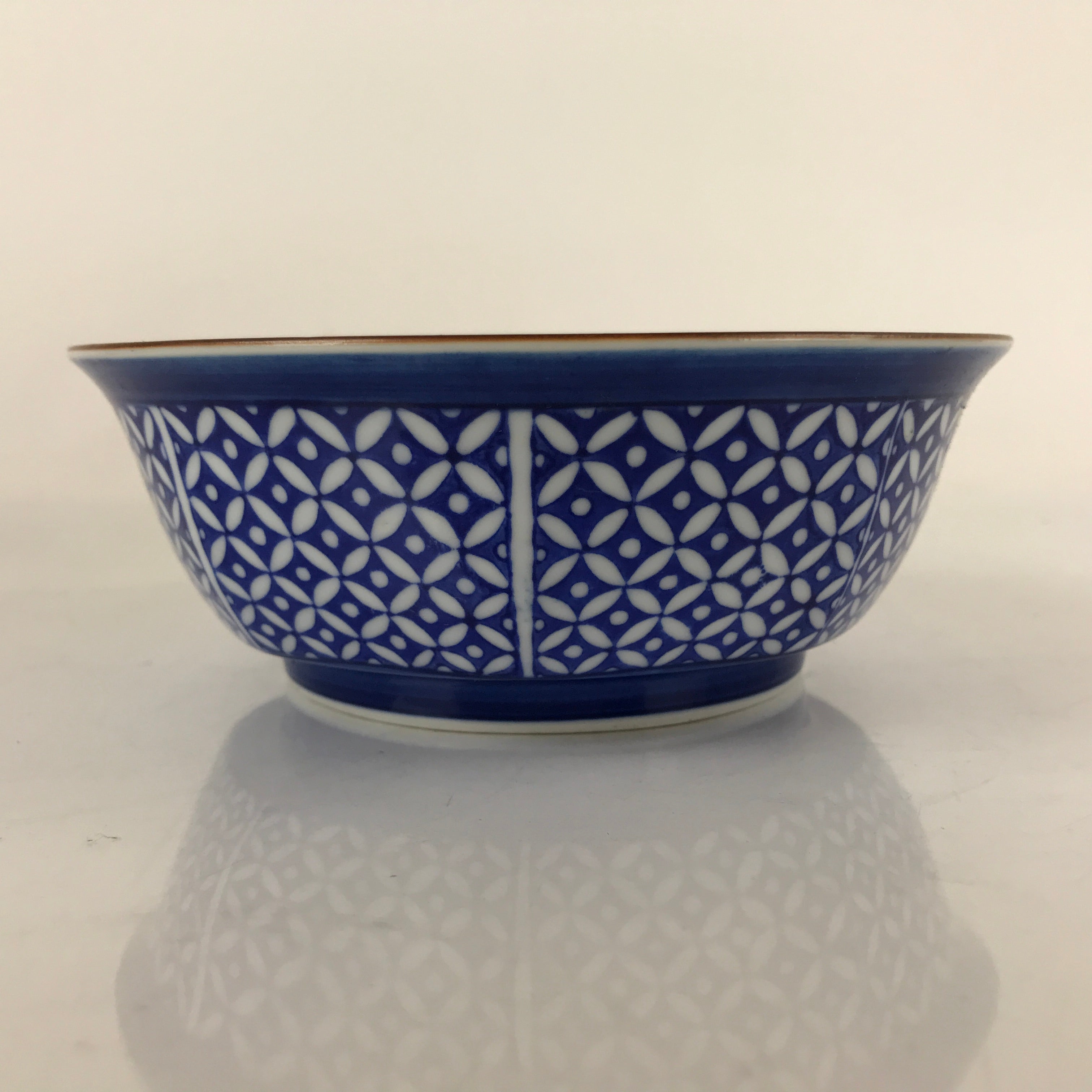 Japanese Arita Porcelain Bowl Kobachi Vtg Side Dish Blue White Shippo PY958