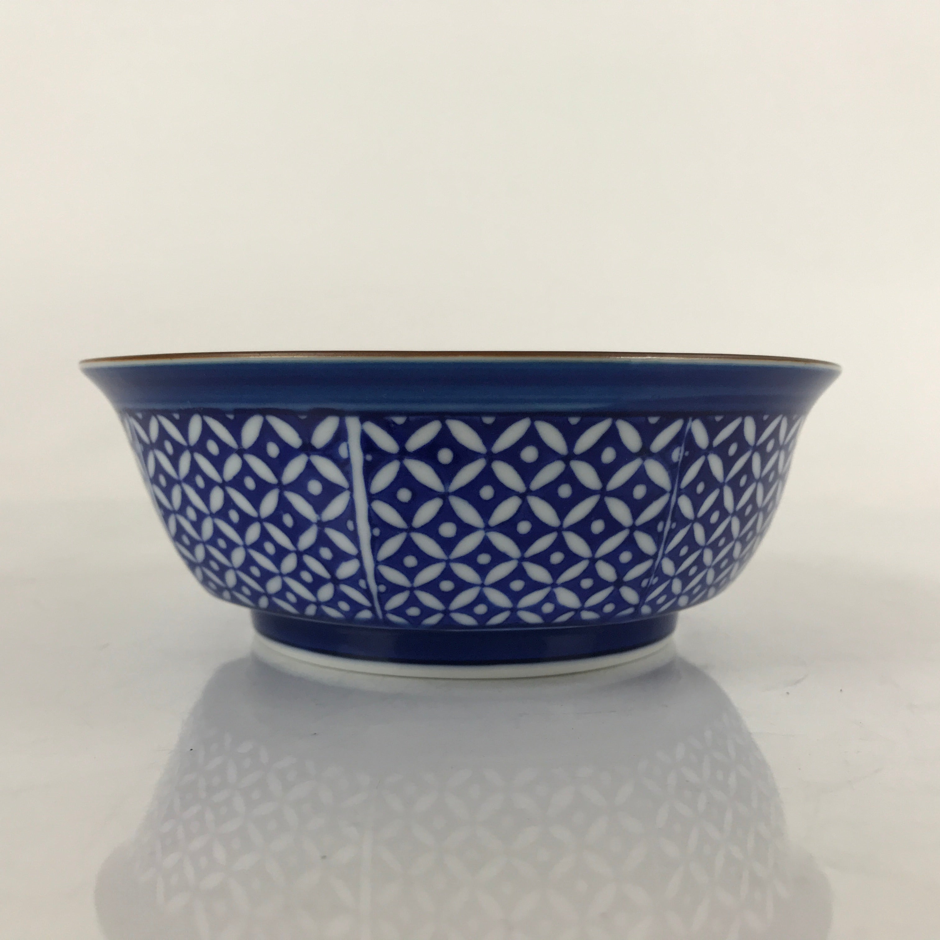 Japanese Arita Porcelain Bowl Kobachi Vtg Side Dish Blue White Shippo PY959