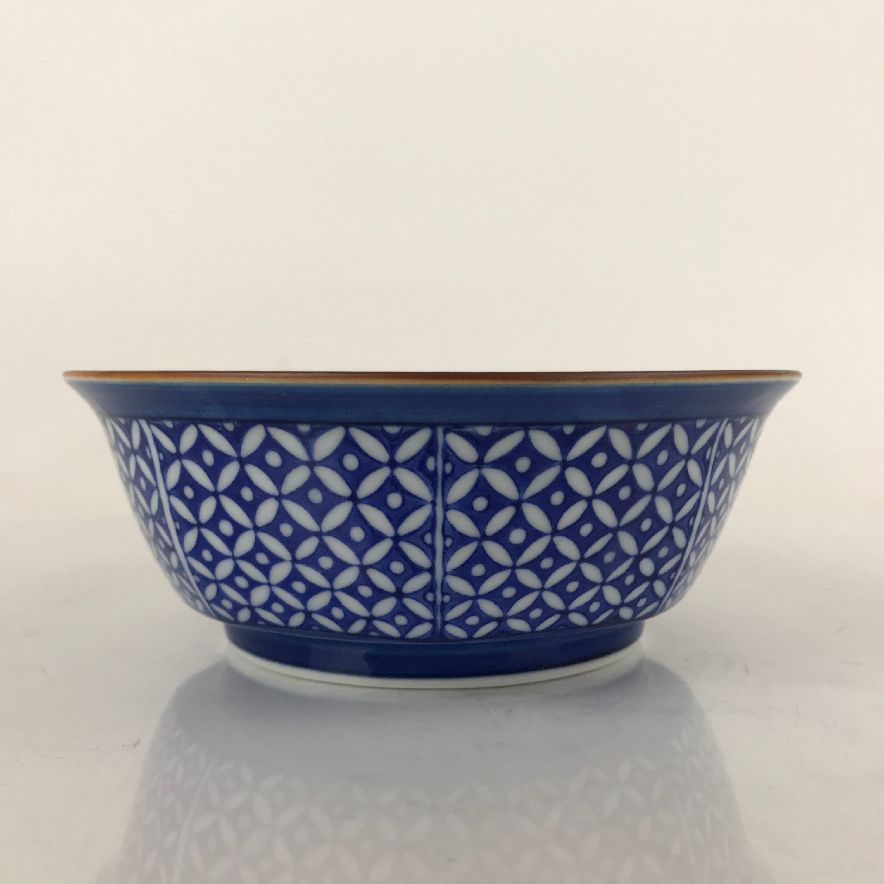 Japanese Arita Porcelain Bowl Kobachi Vtg Side Dish Blue White Shippo PY963