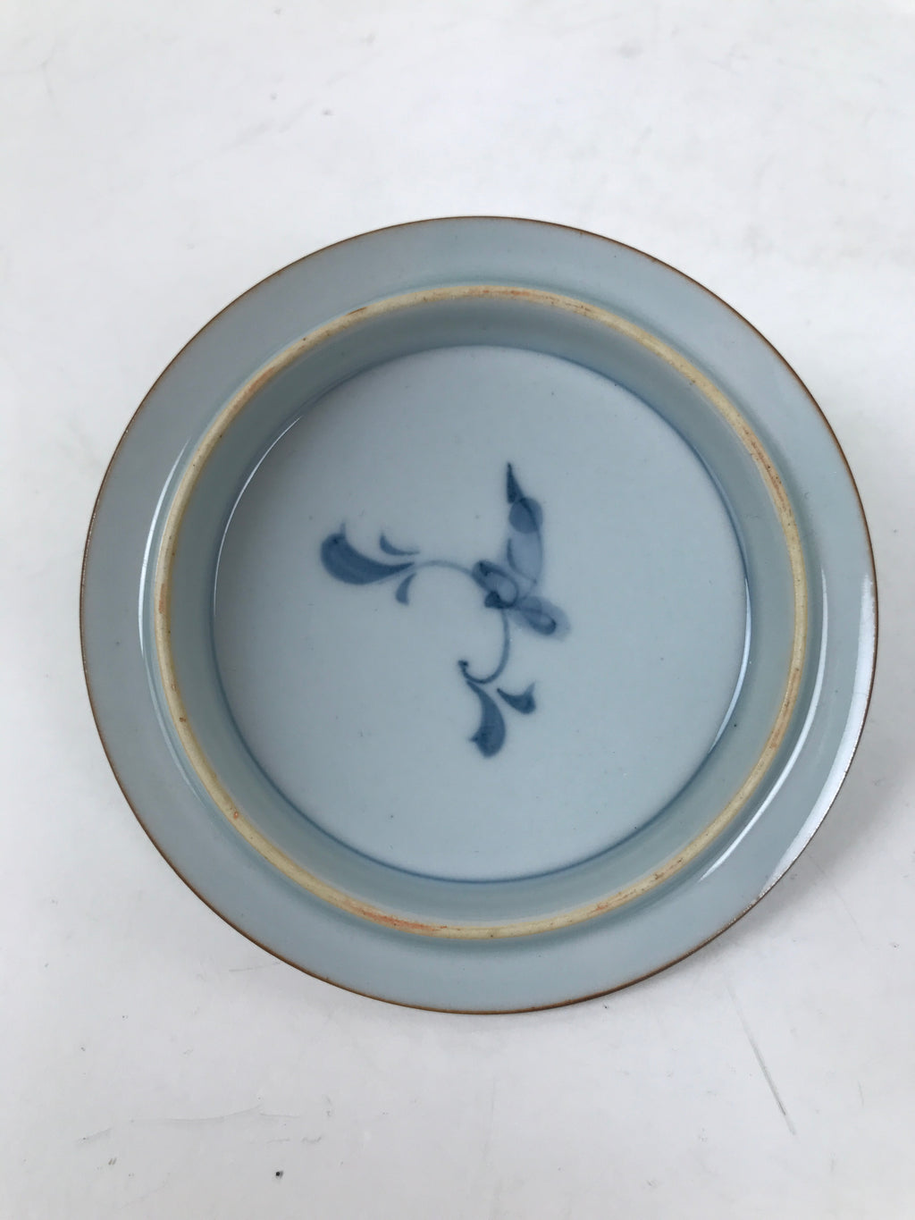 Japanese Arita Porcelain Lidded Teacup Sometsuke Flowers Blue White Yunomi TC606