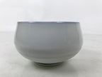 Japanese Arita Porcelain Teacup Vtg Berry Leaves Pink Blue Sencha Yunomi TC579
