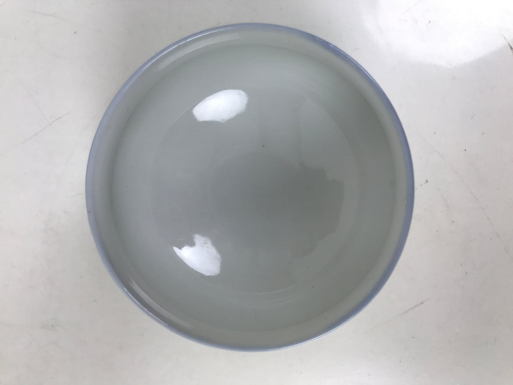 Japanese Arita Porcelain Teacup Vtg Berry Leaves Pink Blue Sencha Yunomi TC580