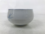 Japanese Arita Porcelain Teacup Vtg Berry Leaves Pink Blue Sencha Yunomi TC581