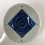 Japanese Arita Ware Porcelain Bowl Kobachi Vtg Side Dish White Blue Square PY967