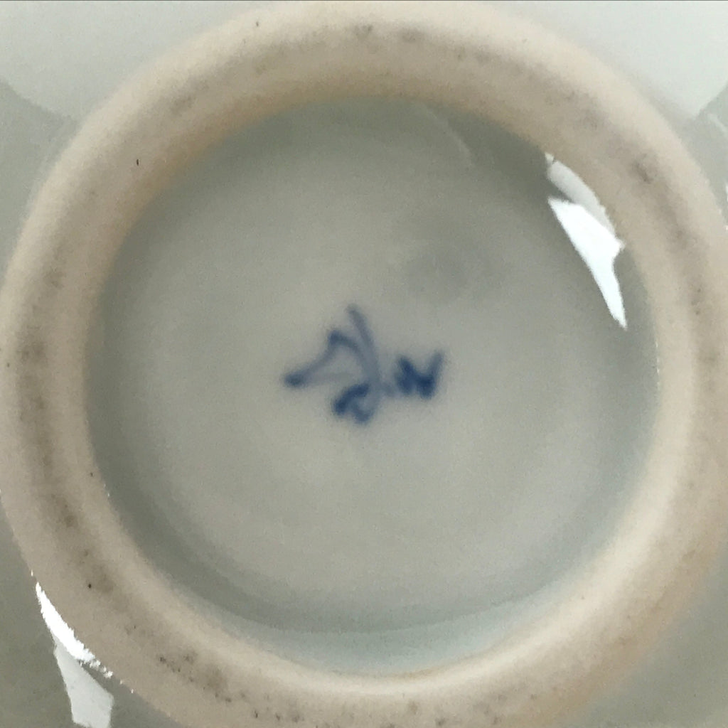Japanese Arita Ware Porcelain Bowl Kobachi Vtg Side Dish White Blue Square PY967