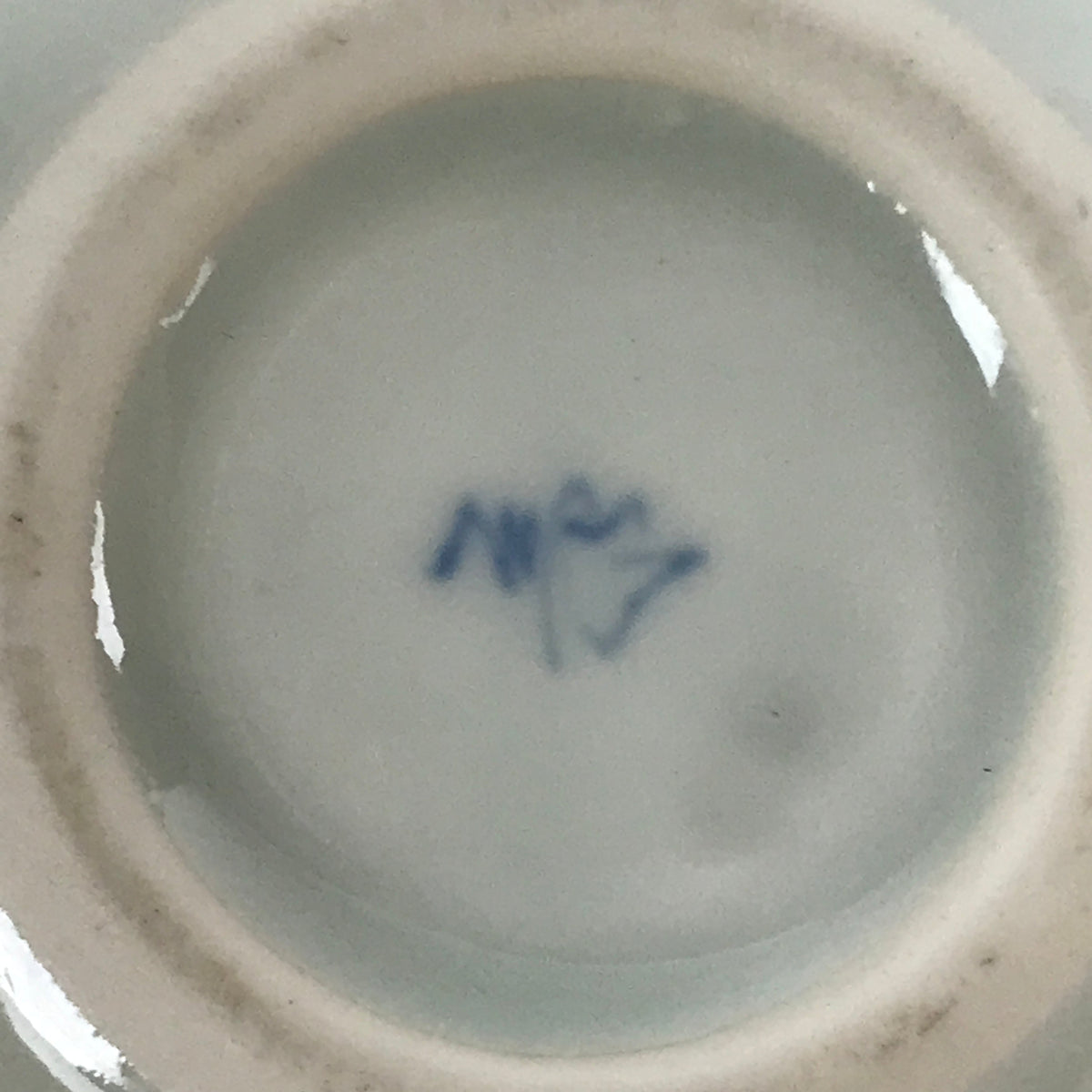 Japanese Arita Ware Porcelain Bowl Kobachi Vtg Side Dish White Blue Square PY968