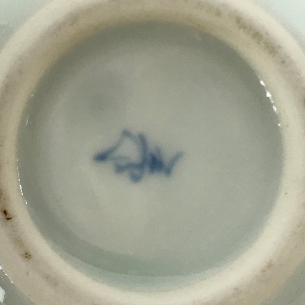 Japanese Arita Ware Porcelain Bowl Kobachi Vtg Side Dish White Blue Square PY972