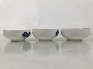 Japanese Arita Ware Porcelain Small Bowls 6pc Set Vtg Kozuke Blue