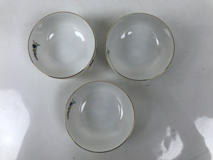 Japanese Arita Ware Porcelain Small Bowls 6pc Set Vtg Kozuke Blue