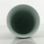 Japanese Arita Ware Porcelain Teacup Vtg Yunomi Sometsuke Blue White Leaf TC509