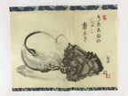 Japanese Art Calligraphy Reproduction Monk Resting Mokugyo Zen Kakejiku FL267