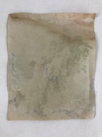 Japanese Art Print Drawing Vtg Shrine Ocean Rock White Signature Seal FL252