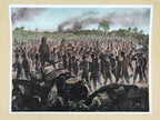 Japanese Art Print Reproduction Military Bataan Peninsula 1942 WWII War FL488
