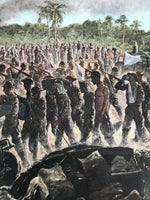 Japanese Art Print Reproduction Military Bataan Peninsula 1942 WWII War FL488