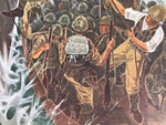 Japanese Art Print Reproduction Military Battle Borneo WWII Pacific War FL471