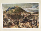 Japanese Art Print Reproduction Military Battle Hong Kong WWII Pacific War FL473