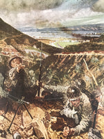 Japanese Art Print Reproduction Military Battle Hong Kong WWII Pacific War FL473