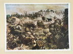 Japanese Art Print Reproduction Military Corregidor Philippines WWII War FL492