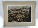 Japanese Art Print Reproduction Military Corregidor Philippines WWII War FL492