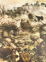 Japanese Art Print Reproduction Military Corregidor Philippines WWII War FL492