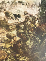 Japanese Art Print Reproduction Military Corregidor Philippines WWII War FL492