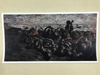 Japanese Art Print Reproduction Military Drawing Kota Bharu WWII Pacific FL470