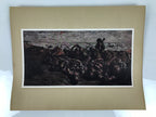 Japanese Art Print Reproduction Military Drawing Kota Bharu WWII Pacific FL470