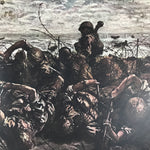 Japanese Art Print Reproduction Military Drawing Kota Bharu WWII Pacific FL470