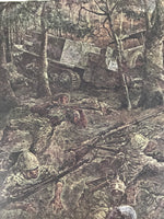 Japanese Art Print Reproduction Military February 11st Singapore WWII War FL480