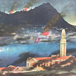 Japanese Art Print Reproduction Military Hong Kong Attack WWII Pacific War FL475